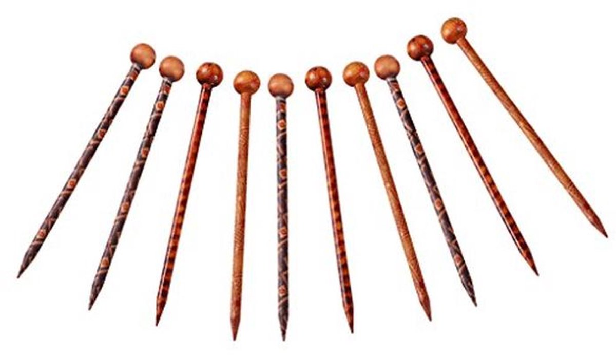 Elegante Vintage Handgemaakte Haar Sticks voor Vrouwen - 10 Stuks