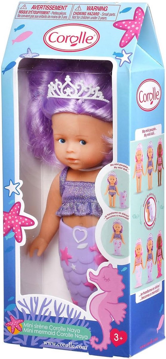 Mini Zeemeermin Pop 20 cm met Glitters en Vanillegeur voor Kinderen vanaf 3 Jaar van MINI — afbeelding 3
