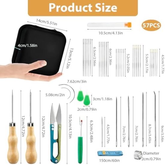 Draagbare Mini Naaiset Draagbare Naaiaccessoires Reparatie Naald Naaigereedschap Beginners Naaien Accessoires Met Koffer Noodsituatie Reizen Thuis Draagbare Naaiset Klein Diy Complete Naaikit