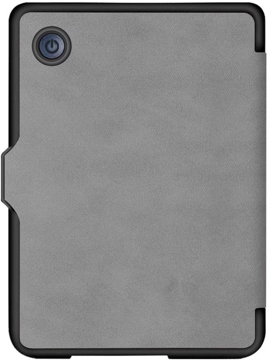 Lichtgewicht Hoesje - Geschikt voor Kobo Clara BW / Clara 2E - Slimfit Sleepcover - Book Case - Hoes Cover - Grijs - ereader hoesje - cover van Merkloos — afbeelding 5