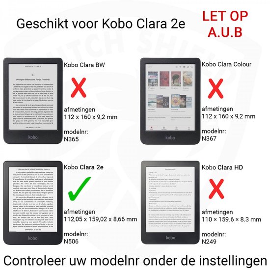 Hoesje Geschikt voor Kobo Clara 2E Luxe Sleepcover - Book Case Hoes Cover - Cognac Bruin - ereader hoesje - cover van Hoesje  — afbeelding 5