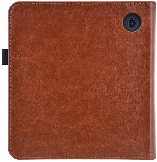 Hoesje Geschikt voor Kobo Libra 2 Sleepcover Luxe Hoes Cognac Bruin - ereader hoesje - cover van i12Cover — afbeelding 2
