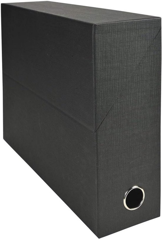 Exacompta - ref. 83143E - 1 transportdoos Economy - 120 mm rug - Met metalen grijpgat - Formaat A4 - Afmetingen