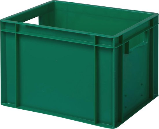 KADAX Workshop stapelkist, stapelbox van PP-kunststof, opbergbox in verschillende maten, opbergdozen voor gereedschapswand, opbergdoos, sorteerdoos (rood, 10 stuks, 290 x 200 mm