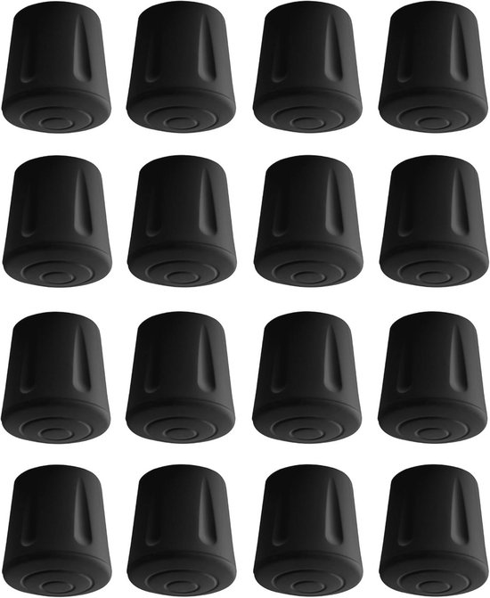 sourcing map 4 stuks 20 mm x 30 mm rubberen buisbeschermkappen