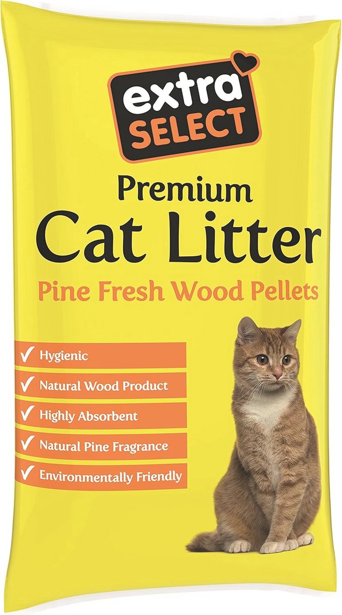 Extra Select Premium kattenbakvulling op houtbasis, 15 liter