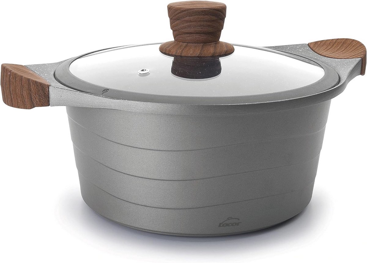 Casserole met deksel, aluminium, 24 cm