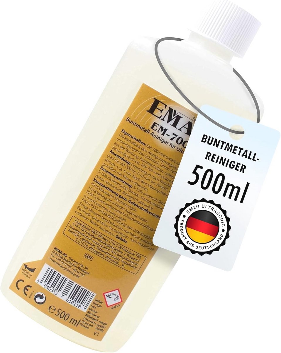 Ultrasone Metaalreiniger voor Printplaten en Sieraden - 500 ml