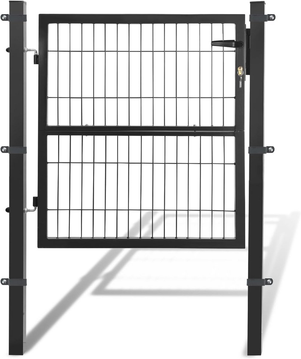Tuinpoort antraciet 100 x 100 cm - Veilig en stijlvol voor je tuin