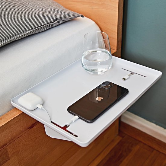 Nachtkastje voor aan het bed - Hangend nachttafeltje
