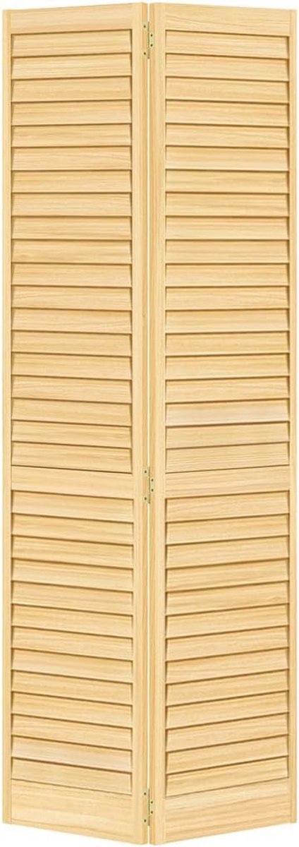 Bi-fold Kastdeur met Louvre Design - 24x80 inch