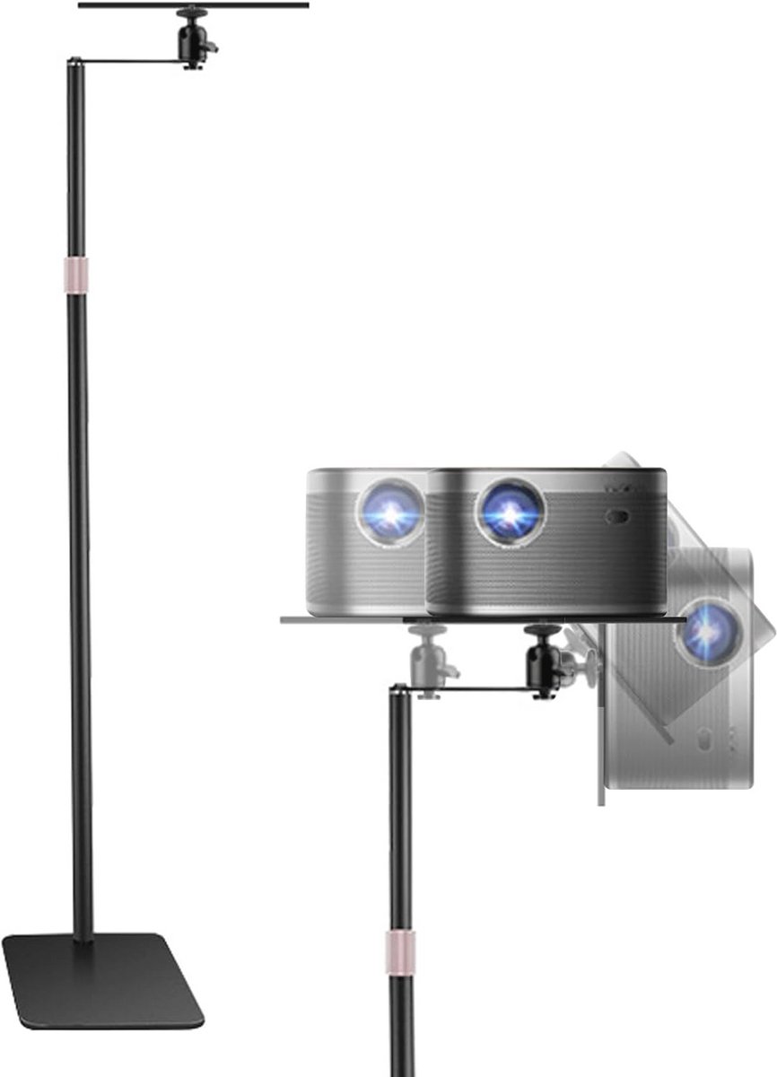 Multifunctionele Vloerstandaard voor Projector en Laptop met Verstelbare Hoogte