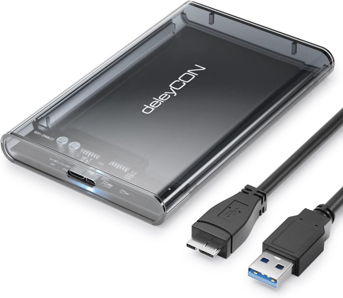 Externe Behuizing voor 2,5 Inch SATA HDD/SSD - USB 3.0, UASP, Plug & Play