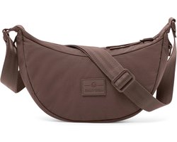 Johnny Urban Crossbody tas voor dames en heren - Kaia - Puffer Half Moon Bag - Gewatteerde halve maan schoudertas van nylon - Crossbody tas met verstelbare riem - waterafstotend