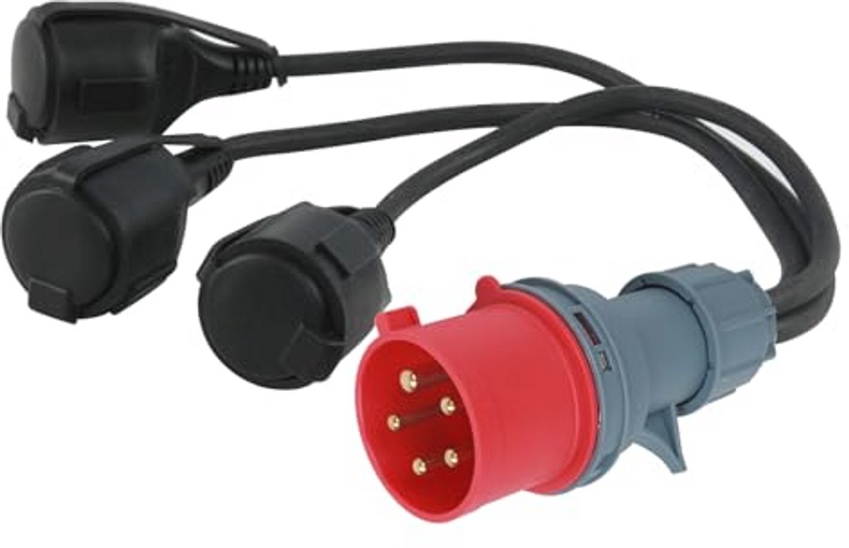 CEE adapter krachtverdeler 400V 16A naar 3X 230V