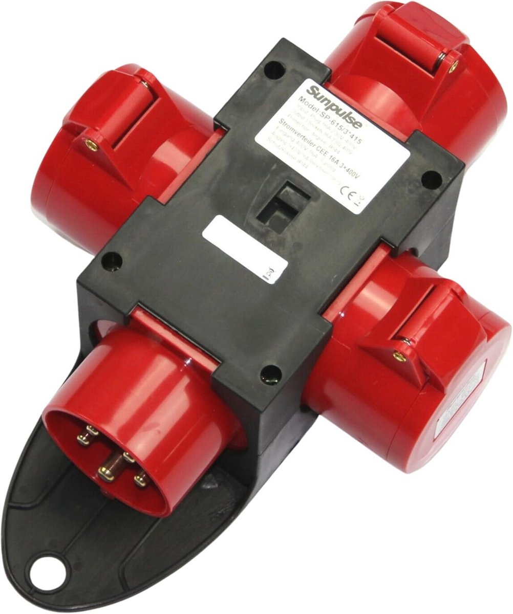 Bouwstroomverdeler 16A 3-fase 400V