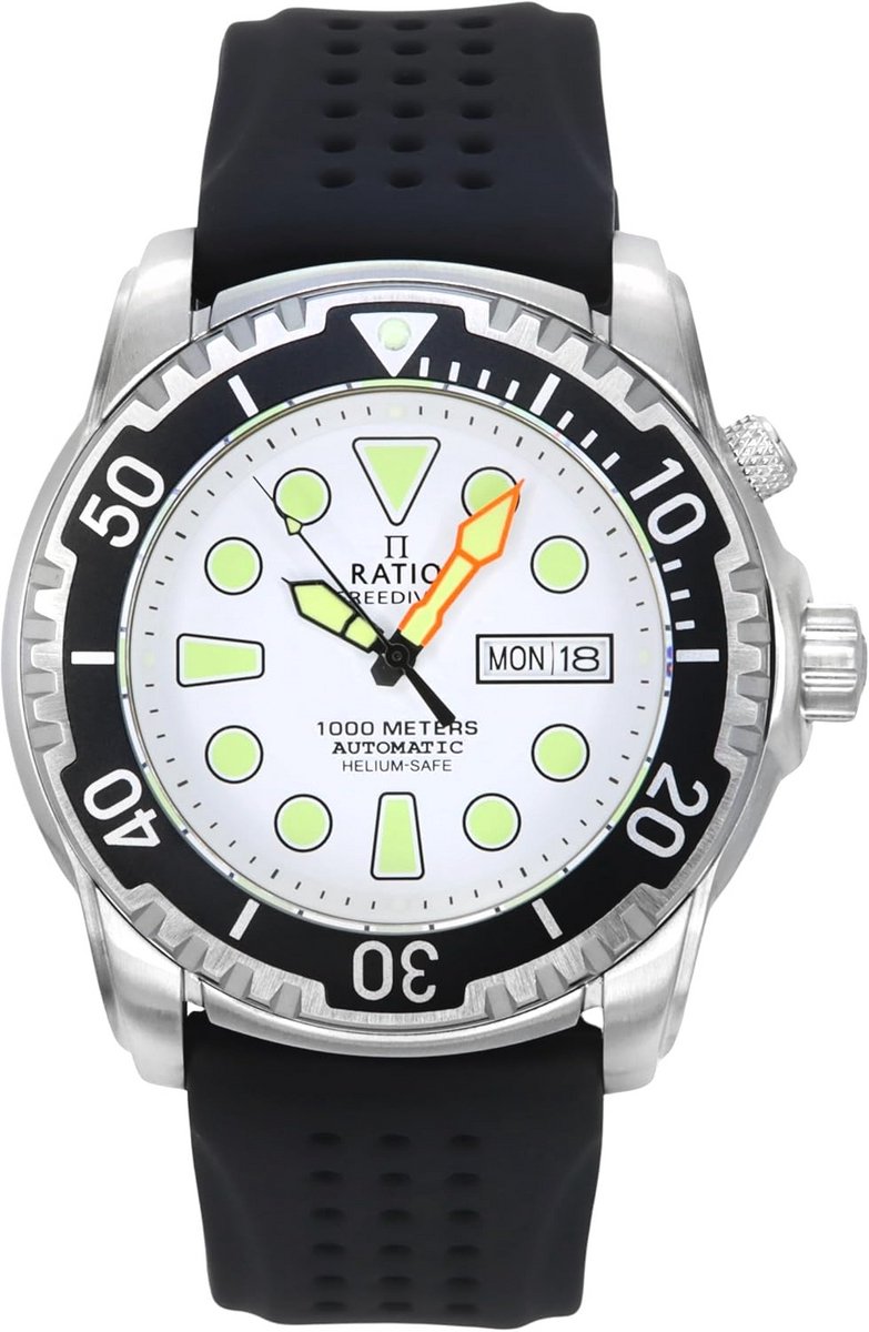 Diepzee Duikhorloge Automatisch 1000M Waterdicht Saffierglas voor Mannen