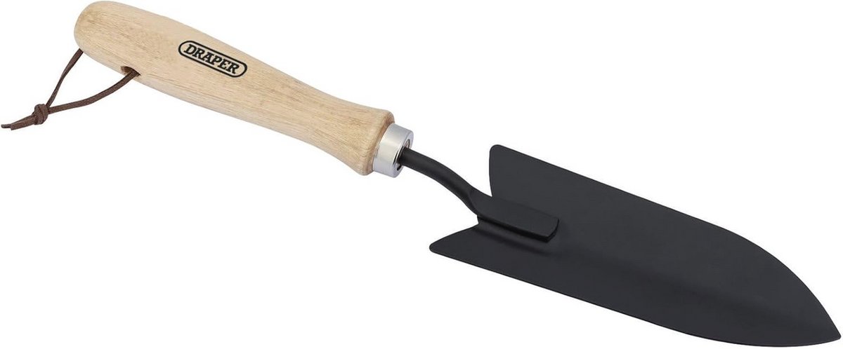 Koolstofstaal handtroffel met hardhouten handvat - Perfect voor tuinieren
