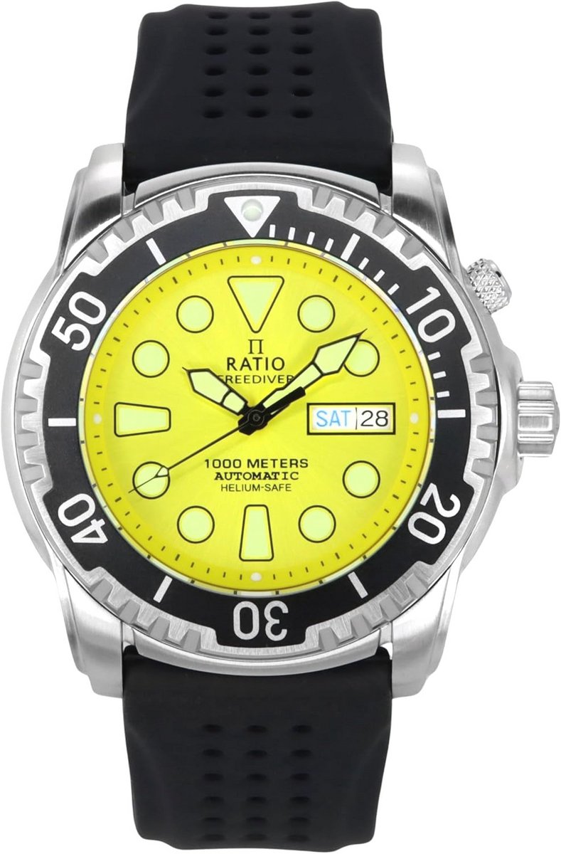 Automatisch Duikhorloge 1000M Waterbestendig met Saffierglas voor Mannen