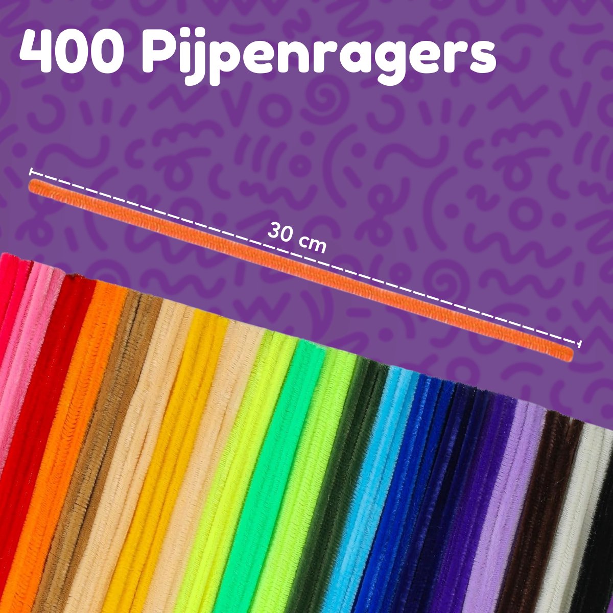 Vaive Pijpenragers & Wiebeloogjes 450-delig - Knutselset - Knutselen Meisjes & Jongens - Knutselkoffer - Knutselspullen Kinderen - Knutselpakketten — afbeelding 4