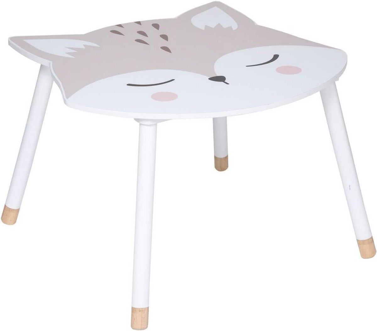 Kindertafel Vos - Wit - Houten Meubel voor Binnen