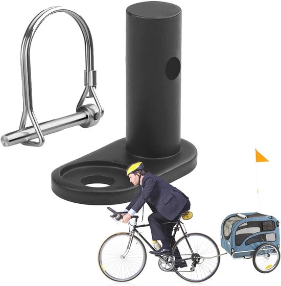 Attelage de remorque pour vélo - Barre d'attelage pour vélo pour Enfants et Chiens avec goupille de sécurité