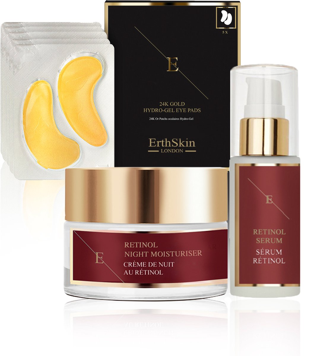 ErthSkin London Retinol Set met Oogpads