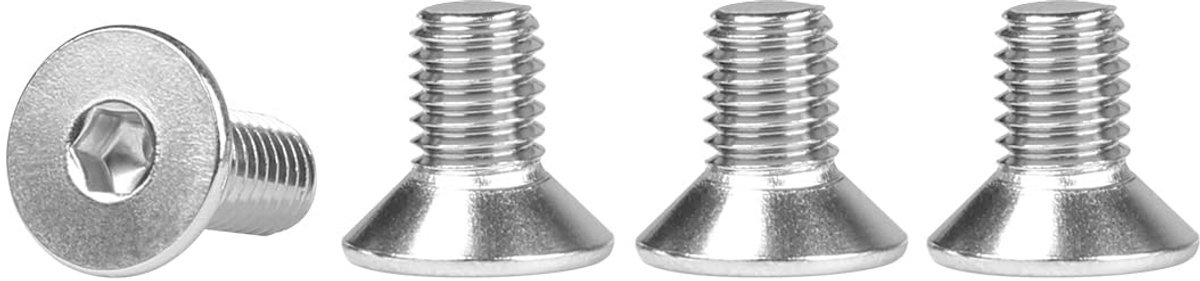 Verzonken kopschroeven roestvrij staal M5 x 10 mm - 50 stuks