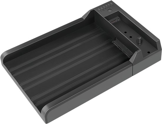 Logilink Quickport - HDD / SSD Dockingstation Schächte: 2 - 2.5 / 3.5 gemeinsam genutzt, M.2 (6,4 cm/8,9 cm gemeinsam genutzt) - M.2 NVMe Card / SATA 6Gb/s - USB 3.2 (Gen 2) - Schwarz (QP0031) van LogiLink — afbeelding 3