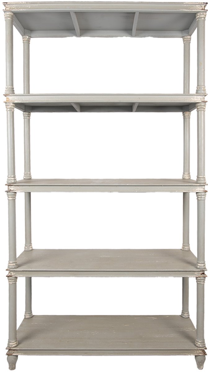 Clayre & Eef Kast 110x40x210 cm Grijs Hout