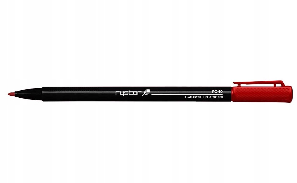 Rystor RC-10 Fineliner 1.0mm Rood - 2 st