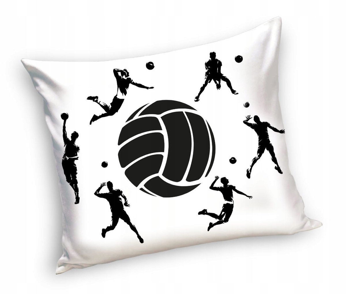 Katoenen kussenhoes Volleybal 70x80 cm - Grote kussenhoes