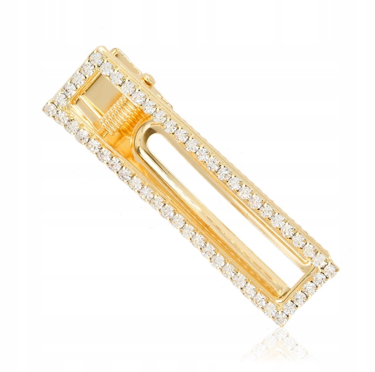 Gouden Haarclip Metaal met Zirkonia - Stijlvolle Accessoire