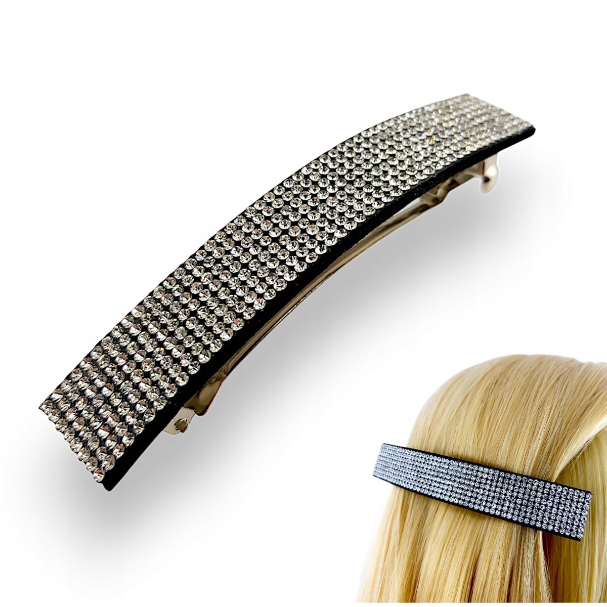 Automatische Haarclip met Zirkoonstenen