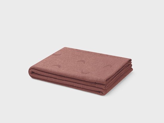 Yumeko couverture bébé coton lune rose poudré 75x100