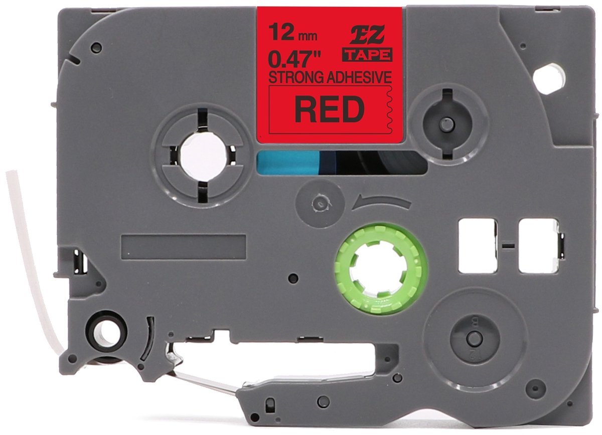 PT-Touch TZe-S431 tape, 12 mm x 8 m, rood, sterke lijm