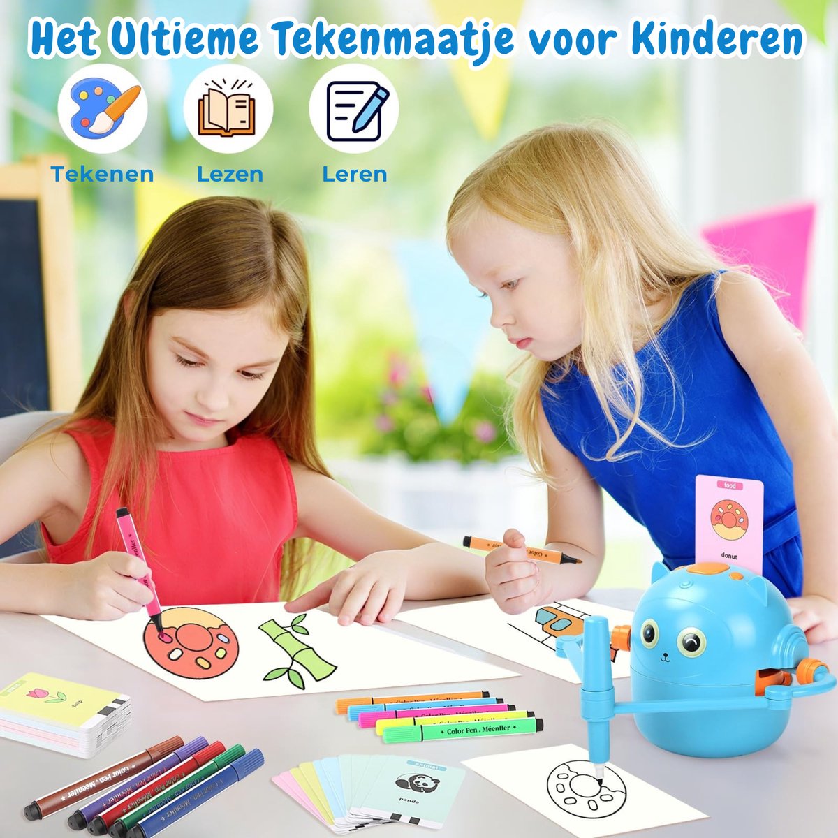 Pumpify Tekenrobot – Montessori Speelgoed – Leren Tekenen Voor Kinderen – Robot Speelgoed – Educatief Speelgoed – Motoriek Speelgoed – Speelgoed – 3 Jaar – 4 Jaar – 5 Jaar – 6 Jaar – 7 Jaar – 8 Jaar – Speelgoedboek — afbeelding 5