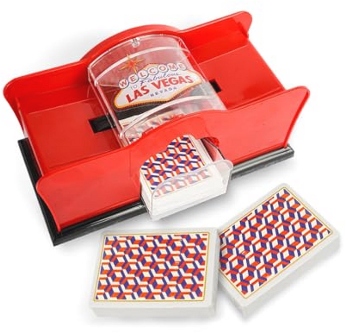 Handmatige Kaartenmixer voor 2 Decks - Eenvoudig te Bedienen, Perfect voor Poker en Blackjack