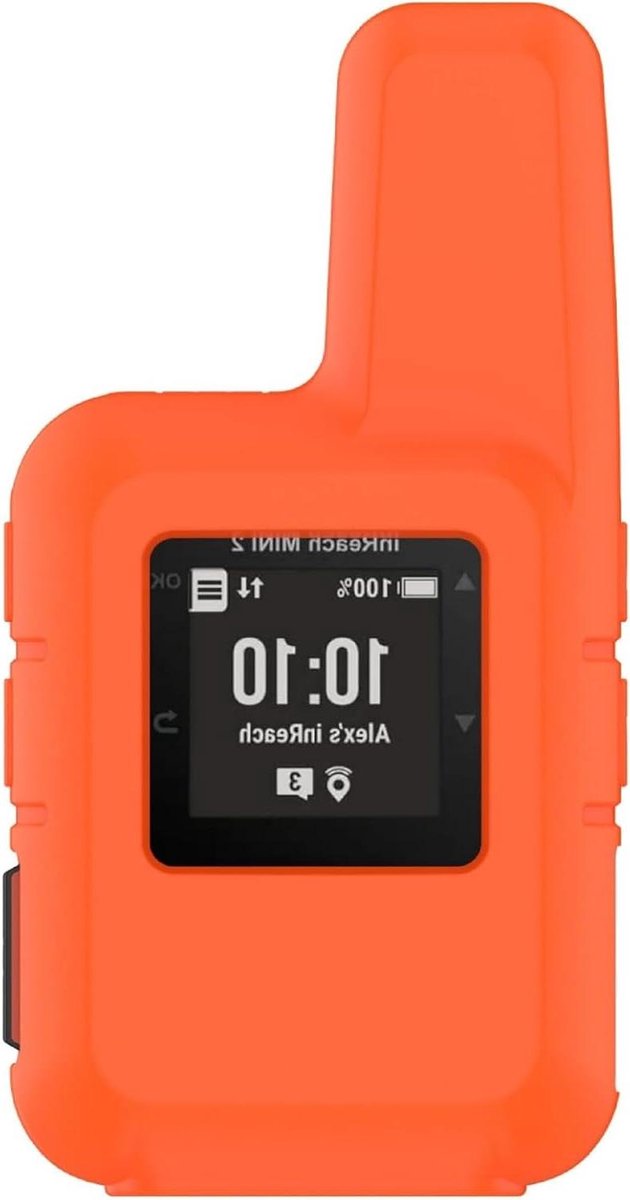Provento - Ultradunne zachte hoes voor Garmin inReach Mini 2 - Valbestendig - Niet gemakkelijk vuil - Oranje