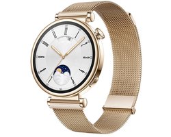 Milanees bandje - geschikt voor Garmin Venu 2s / 3s / 4 (41mm) / Vivoactive 4s / Forerunner 255s / 265s - Huawei Watch GT 5 Pro - 42mm / GT 6 / GT 5 / GT 4 - 41mm - Milanese - rosegoud