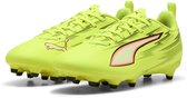 PUMA ULTRA 6 PLAY FG/AG Jr Unisex Sportschoenen - Yellow Alert-PUMA Black-Glowing Red-Lime Squeeze