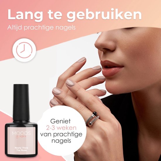 Moods Gellac 6-delige Set - Gel Nagellak - 8ML - The Nude Edition - Gellac - Nagels - Gellak Starterspakket - Nude Kleuren - HEMA- & TPO-vrij