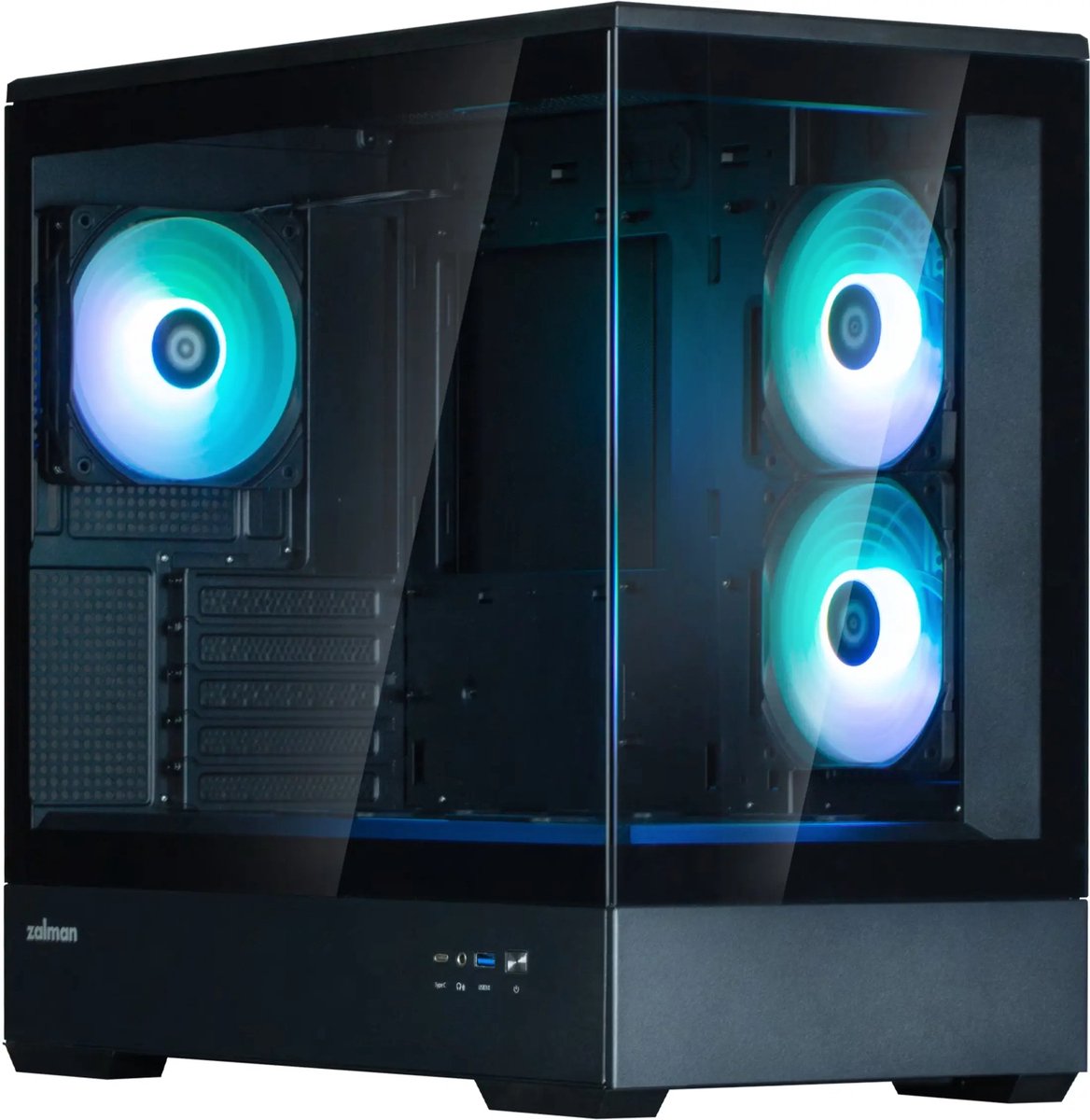 AMD Ryzen 5 7600X3D GamePC/Panoramic View – Nvidia GeForce RTX4060Ti 8GB - 32GB RAM – 1.0TB M.2 SSD - Win11 Pro – P30 zwart