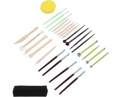 Polymer Clay Tools Set - 28 Pieces - Clay Sculpture Tools Kit voor Engraving - Modeling - Embossing - Shaping - Art DIY