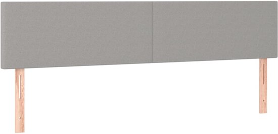 vidaXL-Boxspring-met-matras-stof-lichtgrijs-160x200-cm