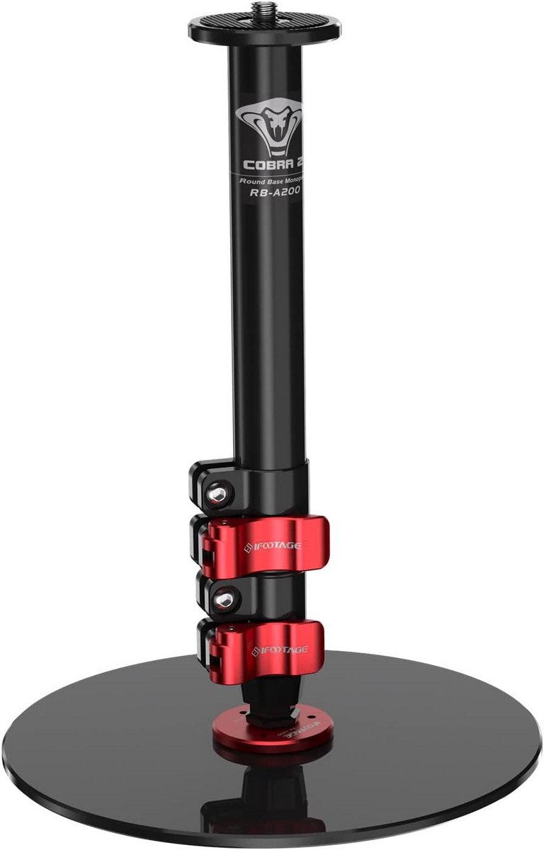 Professionele Ronde Basis Monopod voor Camera en Webcam - Stabiel Tafelblad Statief Voet