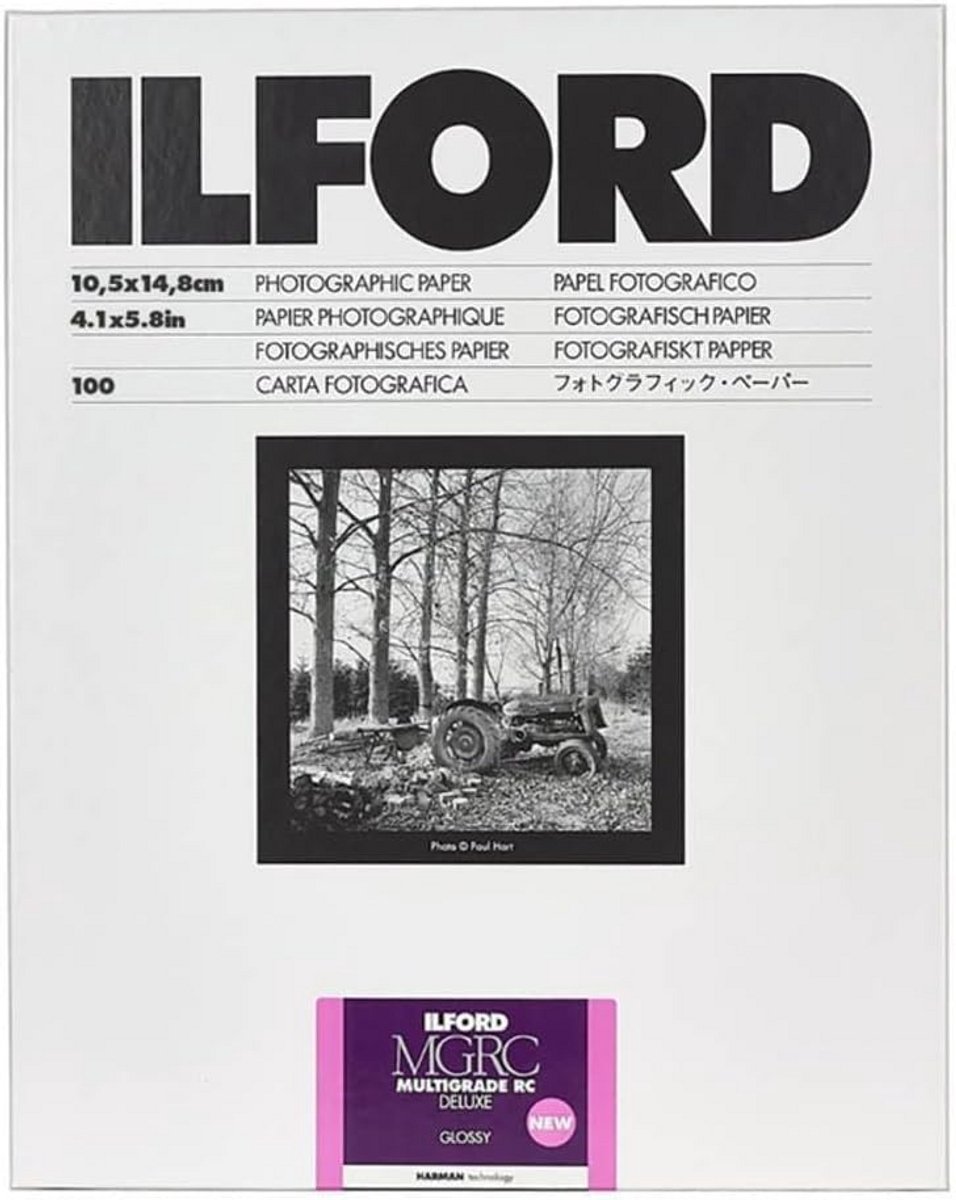 Fotopapier Glanzend Zwart-Wit Multigrade V 17,8x24 cm 25 Vellen