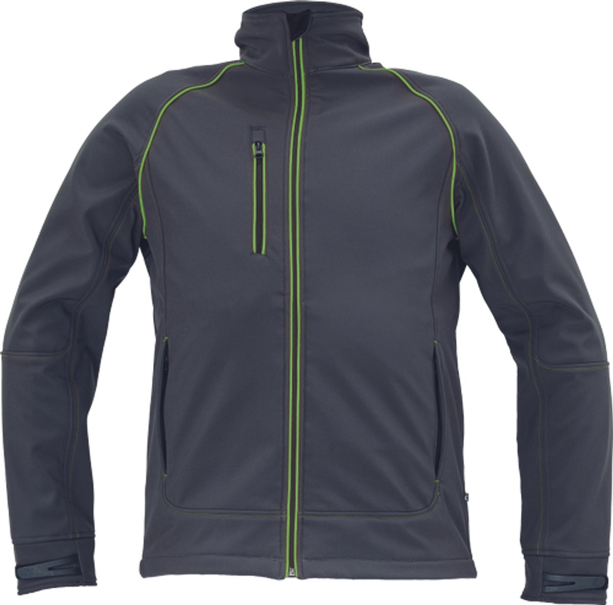 Cerva GREENDALE softshell jas 03010594 /Limoen Antraciet