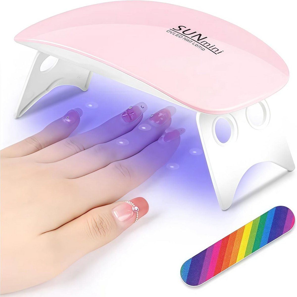 Mini UV LED Nageldroger voor Gel Gellak - USB Aangedreven, Compact & Snel Uithardend