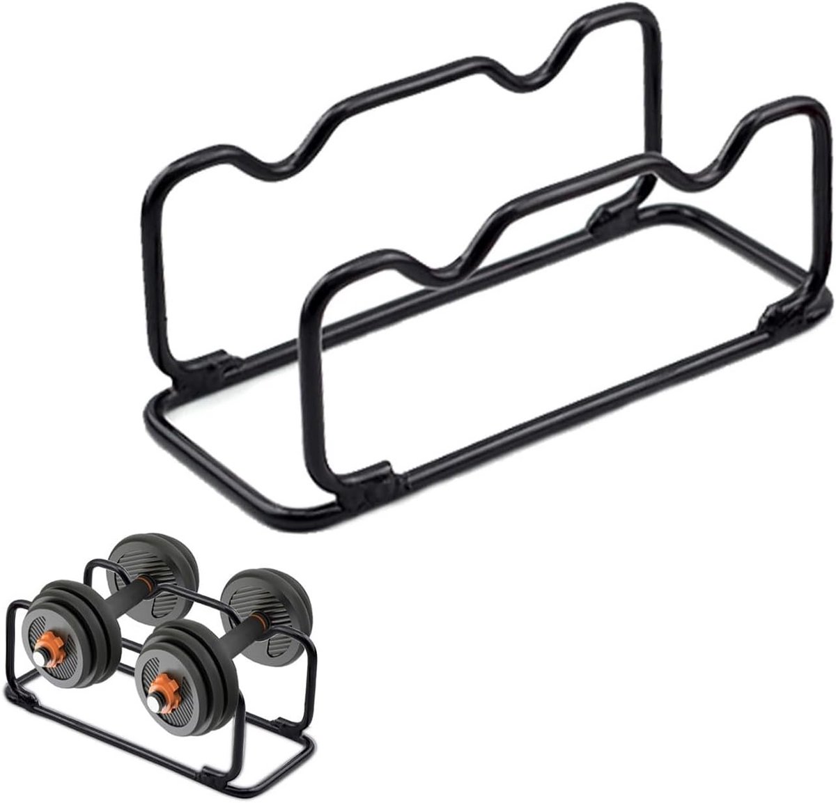 Compacte Dumbbell Standaard voor Thuis en Sportschool - Zwart